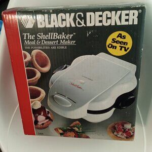 New vtg Black & Decker The ShellBaker Meal & Dessert Maker